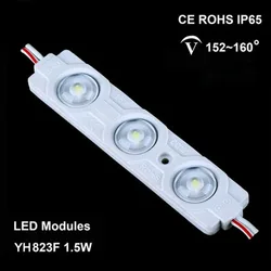 1000 sztuk/partia nowy 5730 3 led moduł LED wtrysku 12V z obiektywem wodoodporny IP65 120degree1.5W biały led znak sklep banner