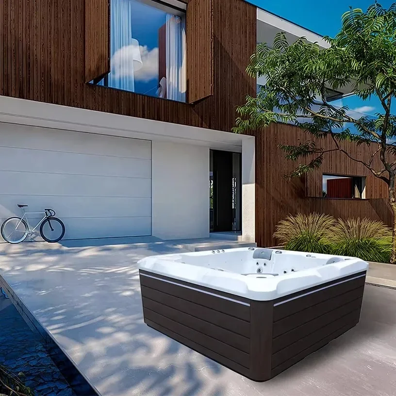 

6 Person Spa Tub Outdoor Garden Furniture Air Jetted Massage Bathtub Bathtub