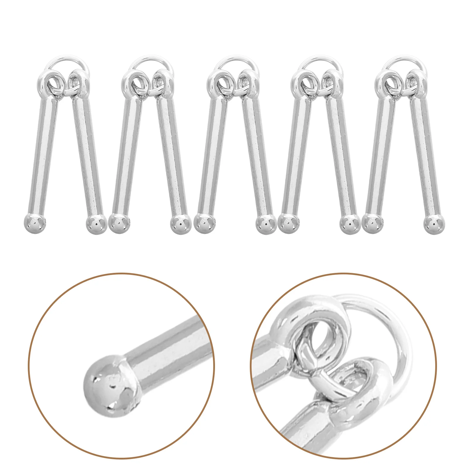 

10Pcs Mini Drumstick Charms Zinc Alloy Music Jewelry Pendant DIY Craft Keychain Accessory Trendy Music Jewelry