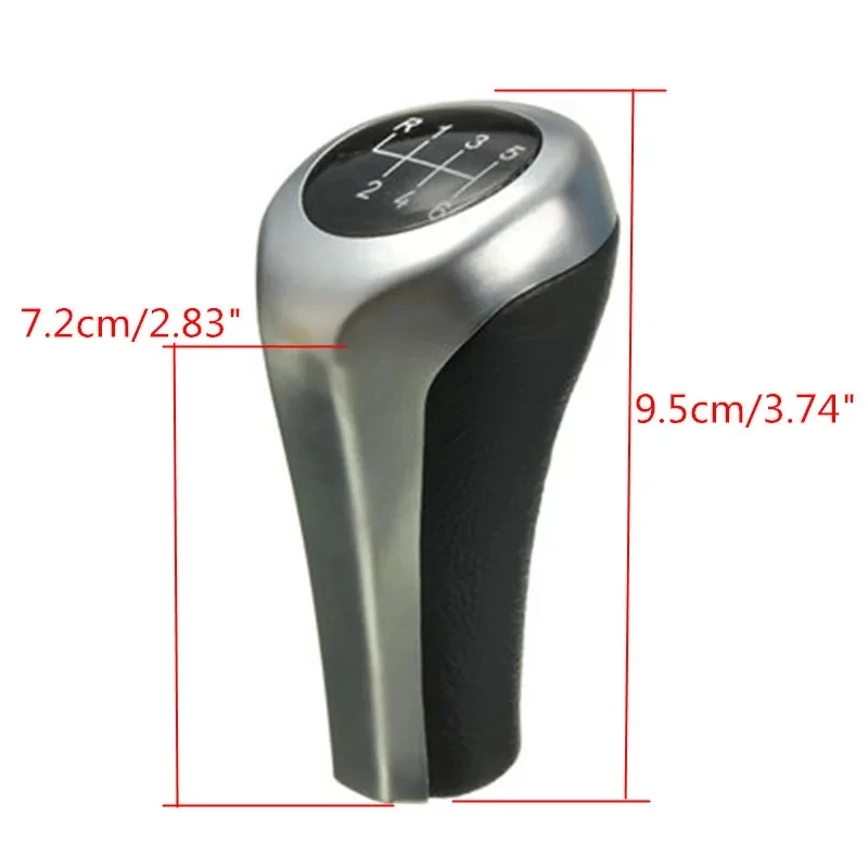 Gear Shift Knob for BMW 3 5 6 Series E30 E36 E46 E53 E60 E61 E63 E65 E83 E87 E90 E91 E92 X1 X3 X5 Matte Carbon Fiber Chromed Pen