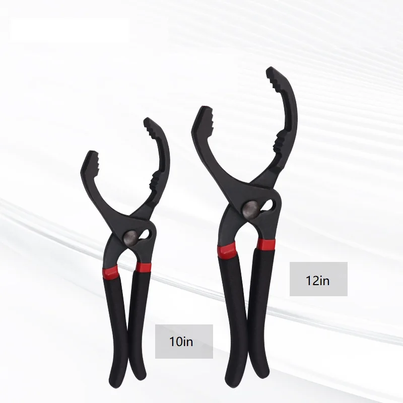 10/12 Inch Adjustable Car Oil Filter Wrench Removal Disassembly Assembly Tool Filter Wrench Vehicle Maintainance Repair Tool