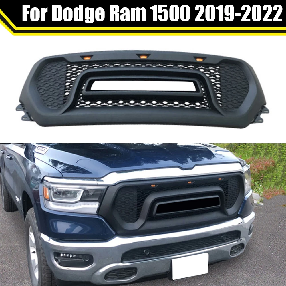 

Modified For Dodge Ram 1500 2019 2020 2021 2022 Radiator Trims Cover Racing Grill Mesh Grills Front Grille Upper Bumper Grilles