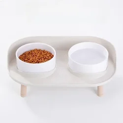 Cat Bowl, Dog Bowl, Double Bowl, Anti-overturning Cat Food Basin, Cervical Spine, Cat Food Bowl, Dog Water Bowl, Pet Supplies