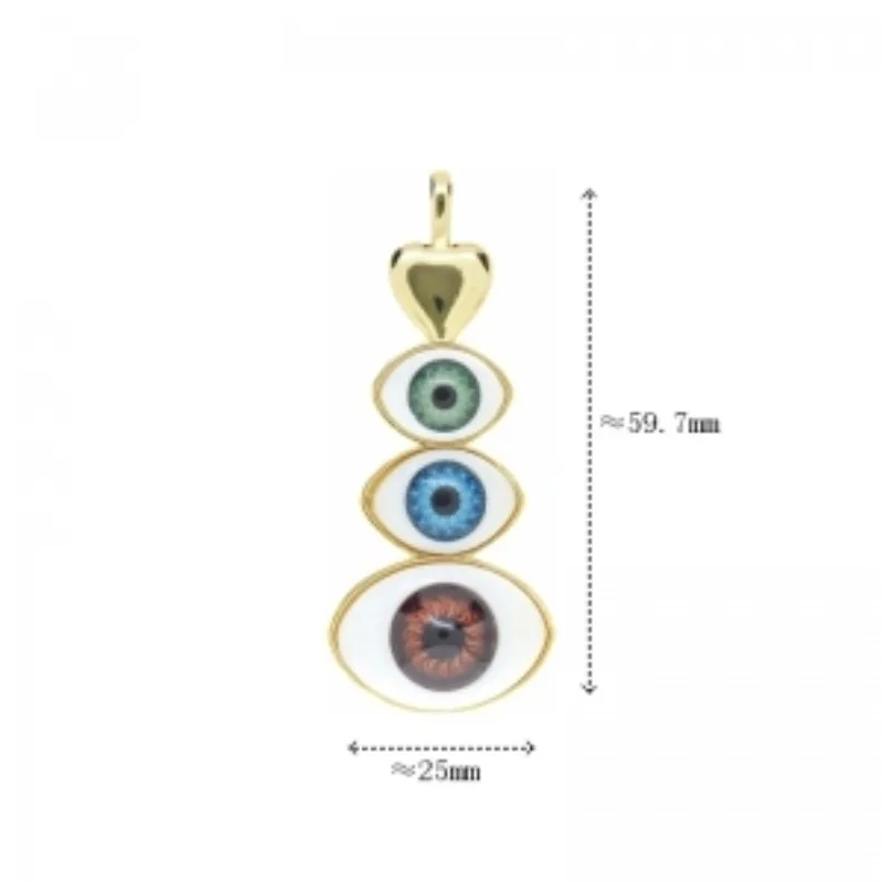 Islam metallo gioielli color oro ciondolo in rame religioso malocchio turco orecchini a forma di cuore o ciondolo collana popolare