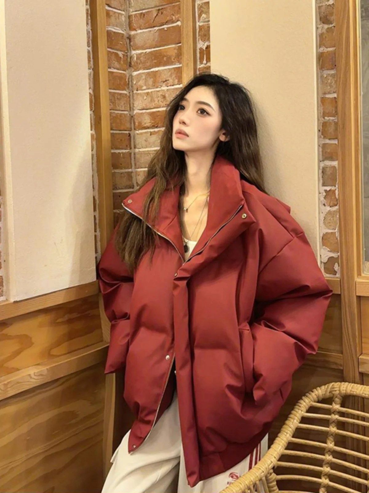 

Американское пуховое пальто из искусственной кожи Jaet Thi, теплое хлопковое пальто, верхняя одежда Sli для мужчин и женщин, зимнее пальто знаменитостей