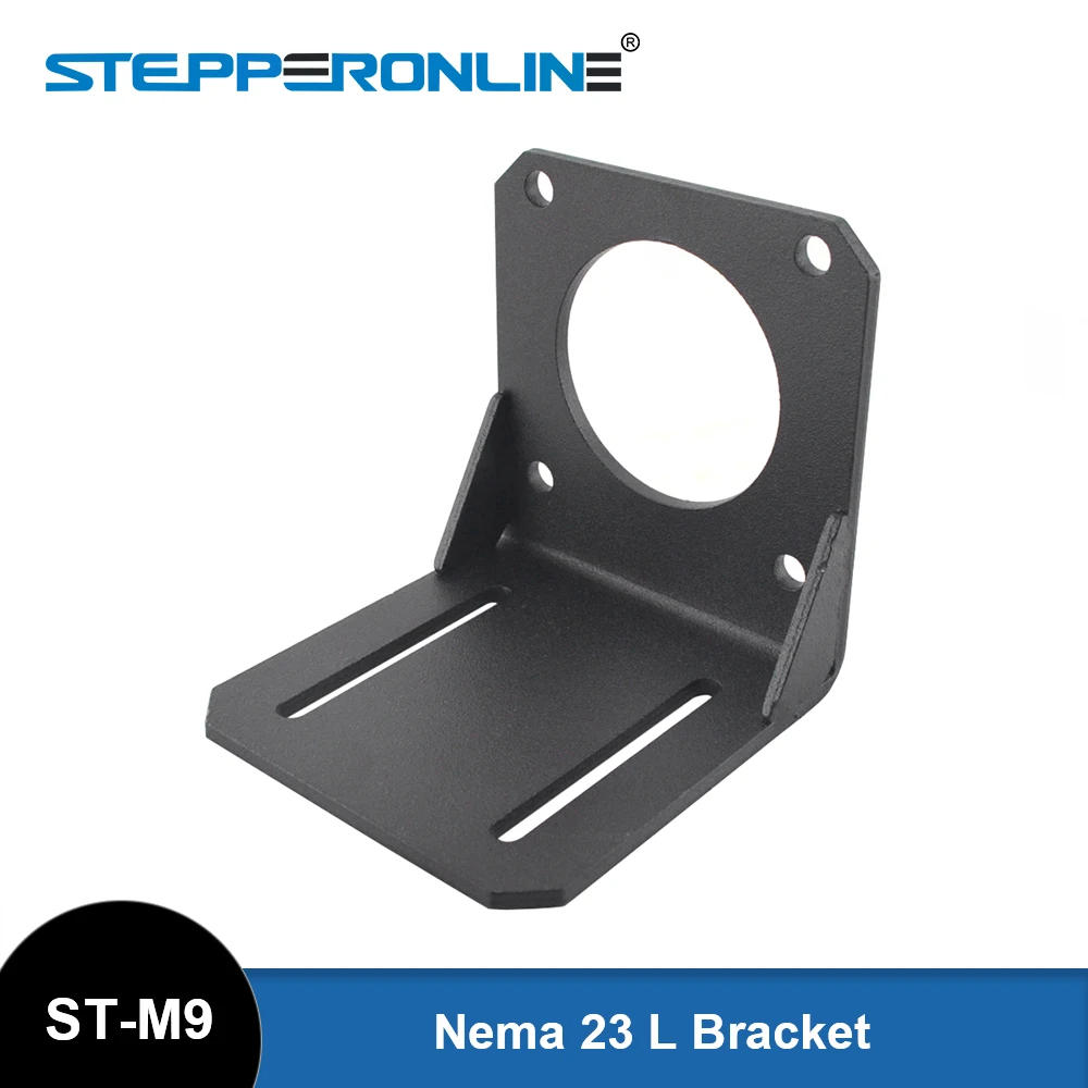 Nema 23 Mounting L Bracket for High Precision Planetary Geared Motor Alloy Steel 57 Stepper Motor Bracket for CNC 3D Printer