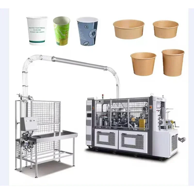 High Quality Paper Cup Making Machine 110pcs/min Paper Cup Machine Fully Automic Paper Coffee Cup Machine Line Factory Price