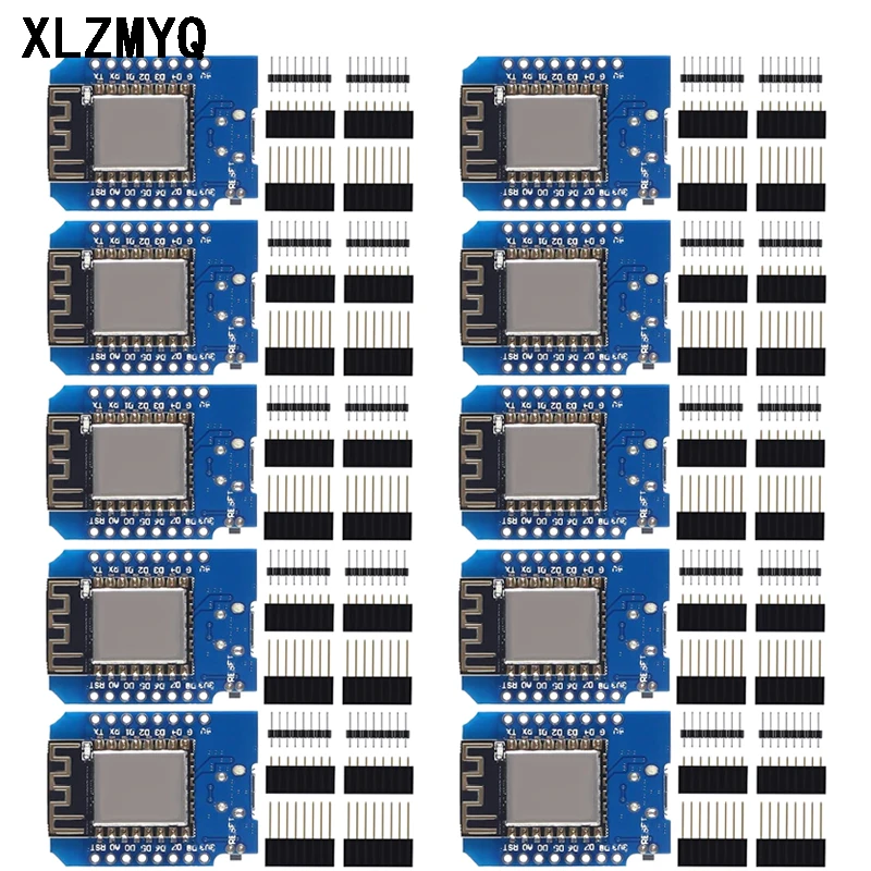 10 шт. D1 Mini Nodemcu ESP8266 ESP-12 ESP-12F CH340 V2 Usb Wemos Wi-Fi макетная плата D1 Mini Nodemcu Lua Iot плата 3,3 В