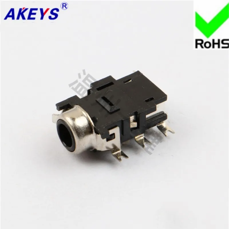 10 PCS PJ-3513 socket 6-pin power outlet 3.5 mm headset intercom master seat audio jack switch