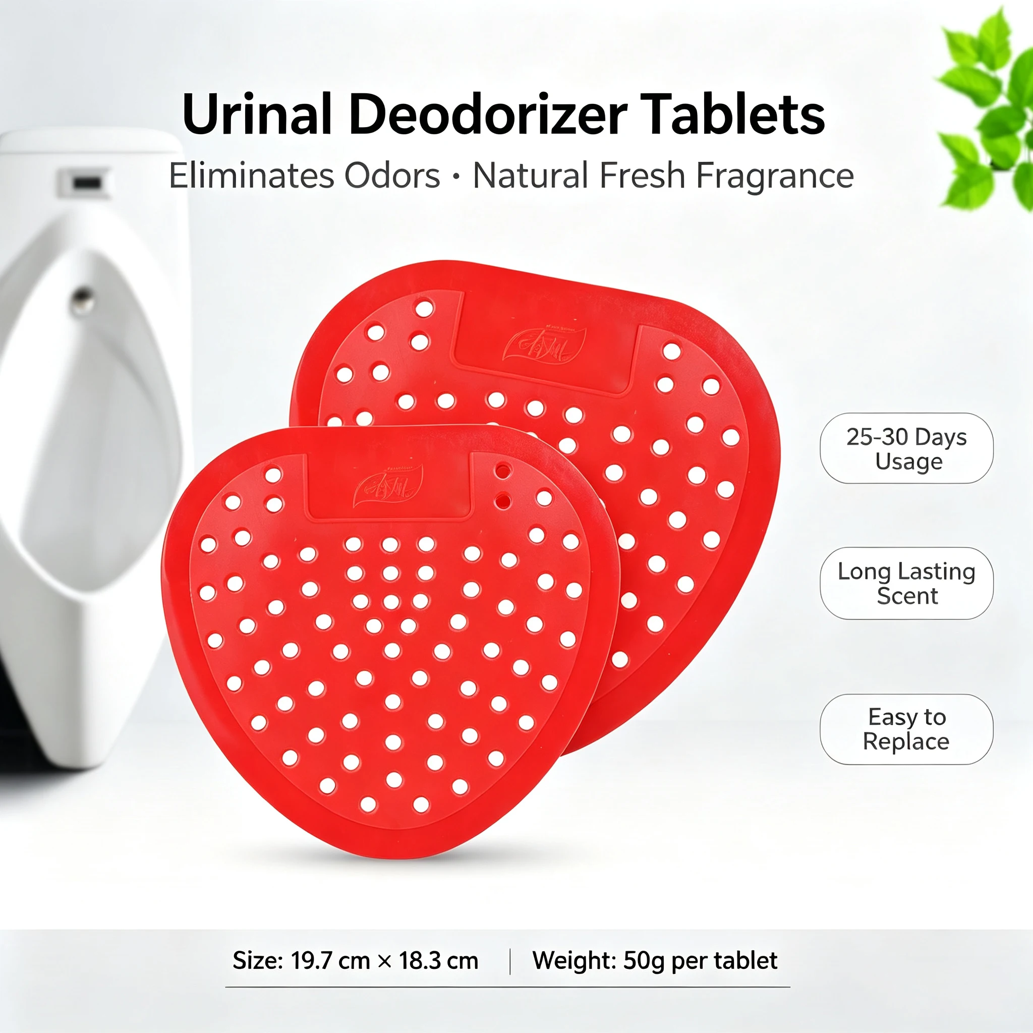 Men's urinal filter toilet deodorant aromatherapy tablets splash-proof anti-fouling urinal pad deodorant deodorant deodorant tab