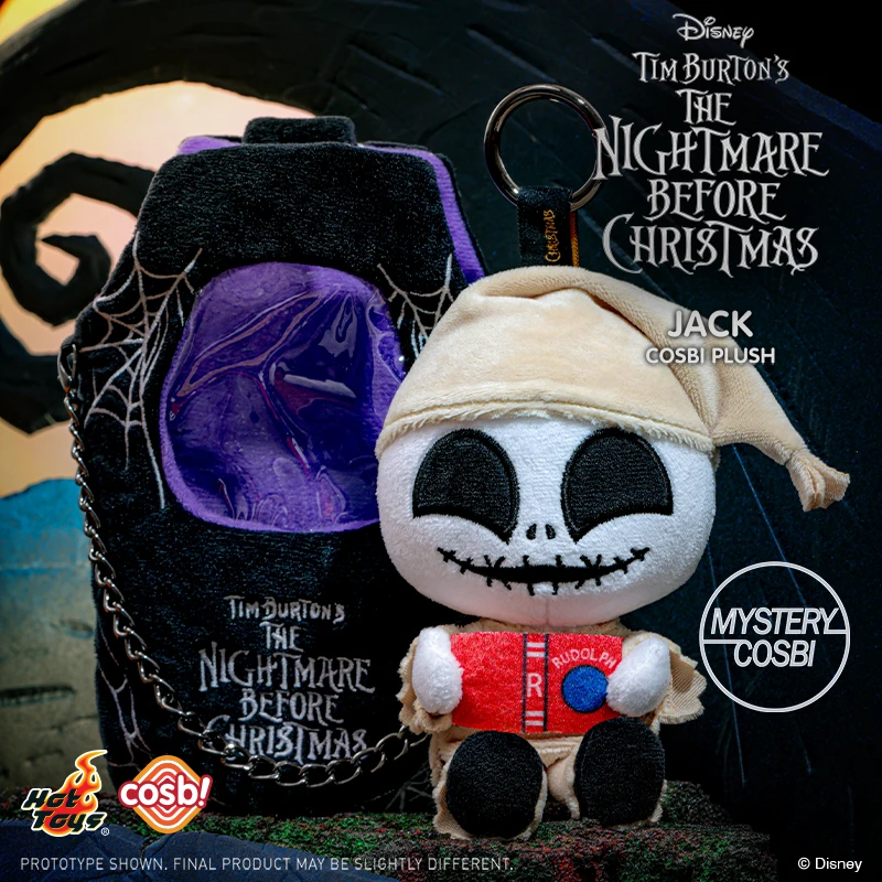 Hot Toys The Nightmare Before Christmas Cosbi Plush Keychain Collection BackPack Pendant Blind Box Christmas Mysterious Gifts