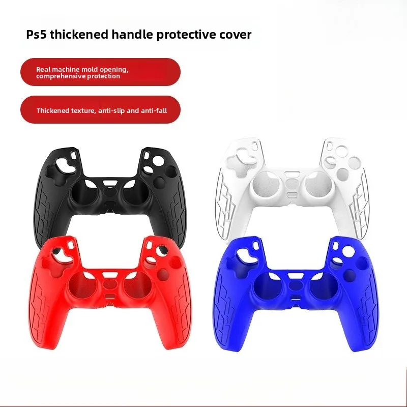 For PS5 Controller Anti-Slip Silicone Protective Sleeve For PS5 Controller Shock-Absorbing Protective Case p Ergonomic Design