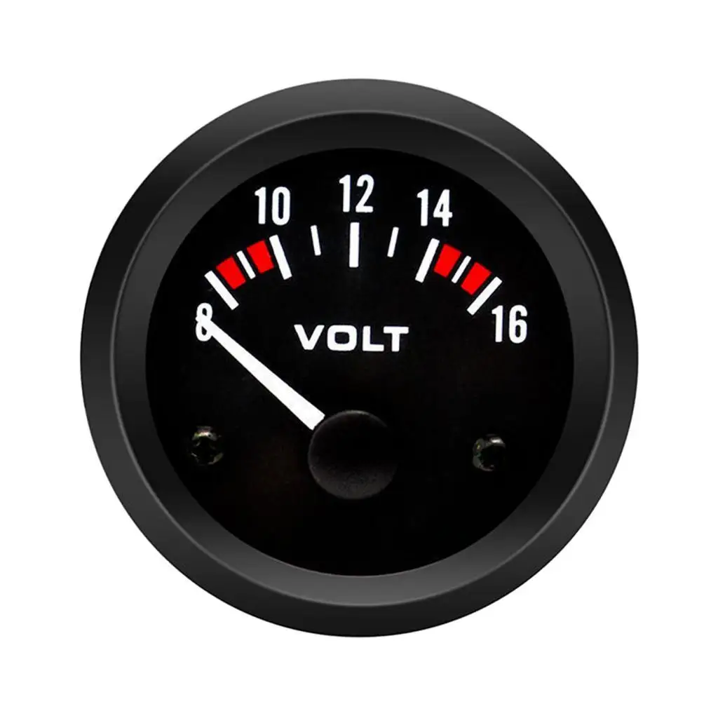 Car Voltmeter Premium Universal Meter Gauge Voltmeter for Boat Car Auto