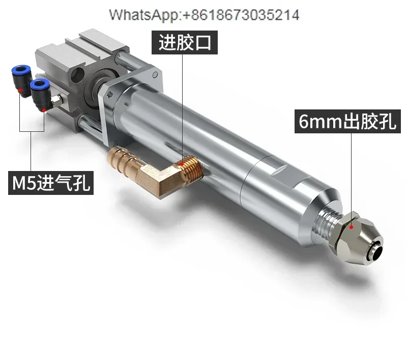 BF-60 large flow cylinder   suction type       silicone   dispensing valve precision dispensing