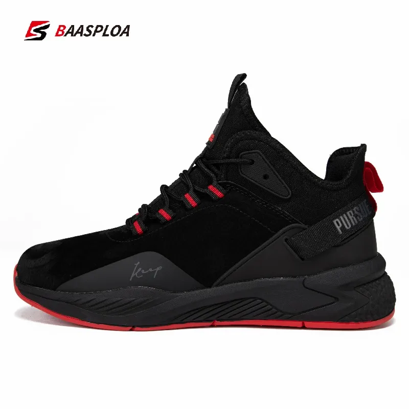 Baasploa 2022 New Men Sneakers Comfortable Non-slip Casual Walking Shoes Fashion Male Damping Outdoor Running Shoes for Men