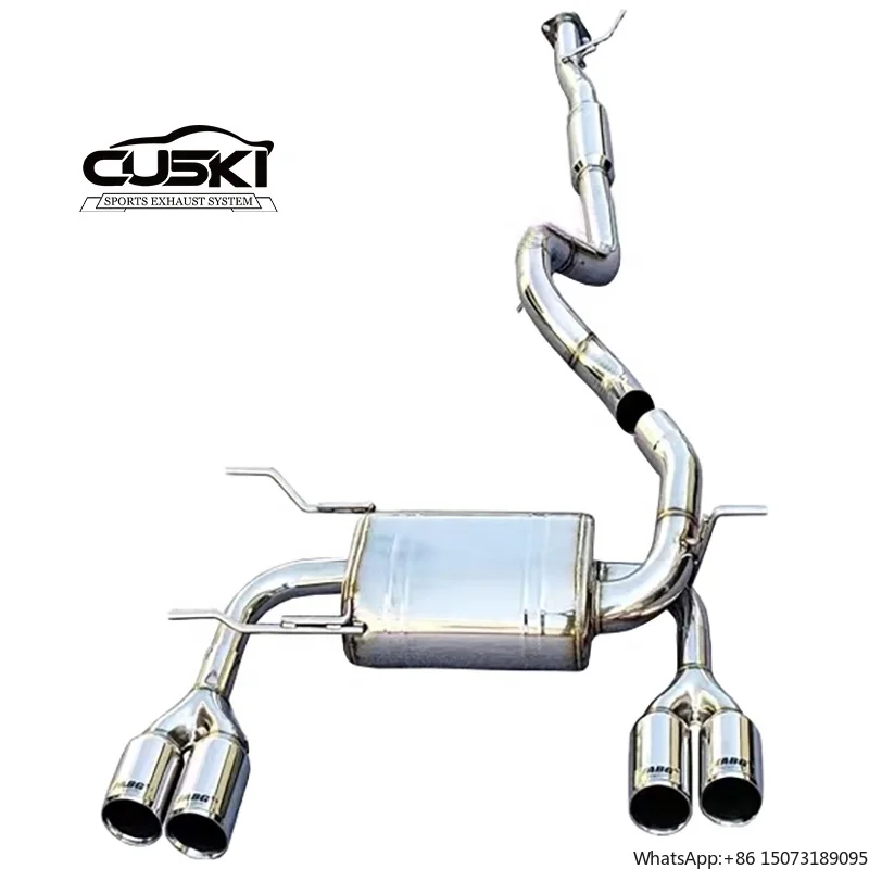 

High Quality Catback Exhaust for S3 2.0T 2015-2022 Stainless Steel Exhaust Pipe Muffler Exhaust Value Control