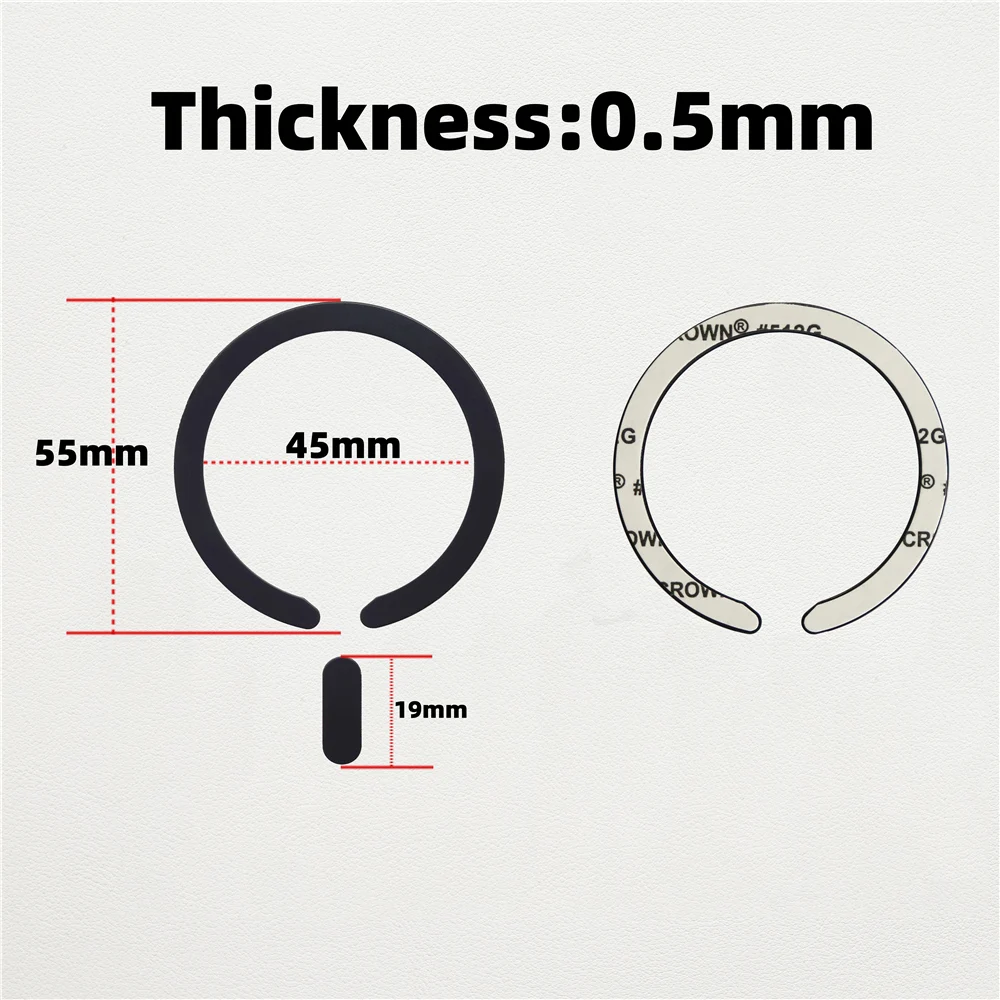 6Pcs Metal Ring Sticker For Magsafe iphone 15 Pro Max 14 13 12 Universal Wireless Charging Magnetic Car Holder Sheet Plate