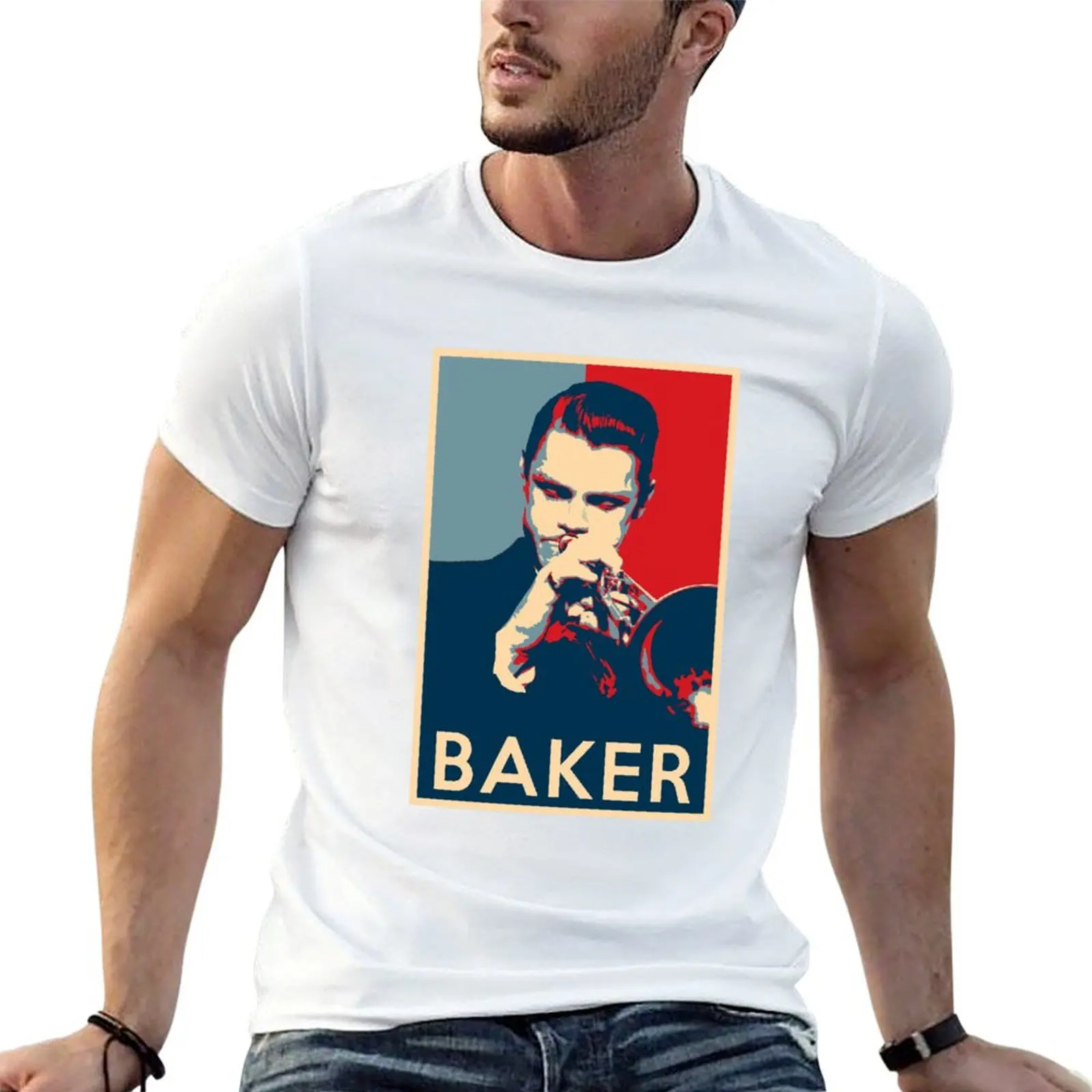 Chet Baker Hope Poster - T-shirt à manches courtes en coton sur le thème de l'histoire du jazz