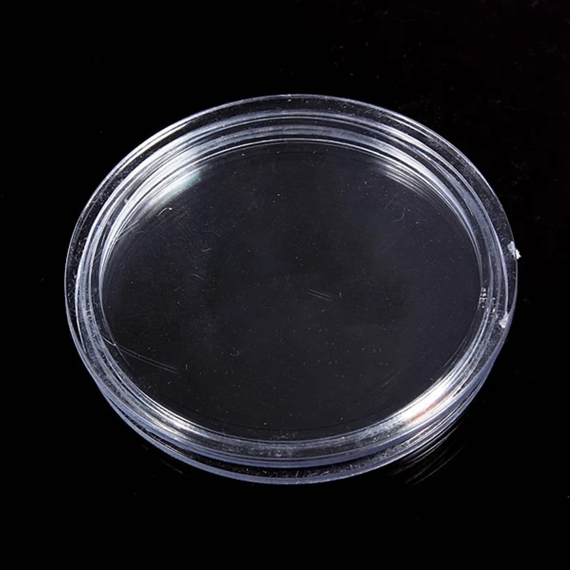 20 Pcs Kleine Ronde Transparante Plastic Coin Capsules Doos 25Mm & 35Mm