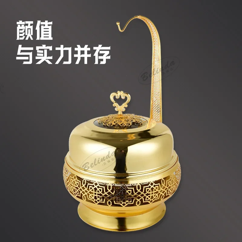Stainless steel gold hanging  restaurant  thermal insulation heating  Chafing dish