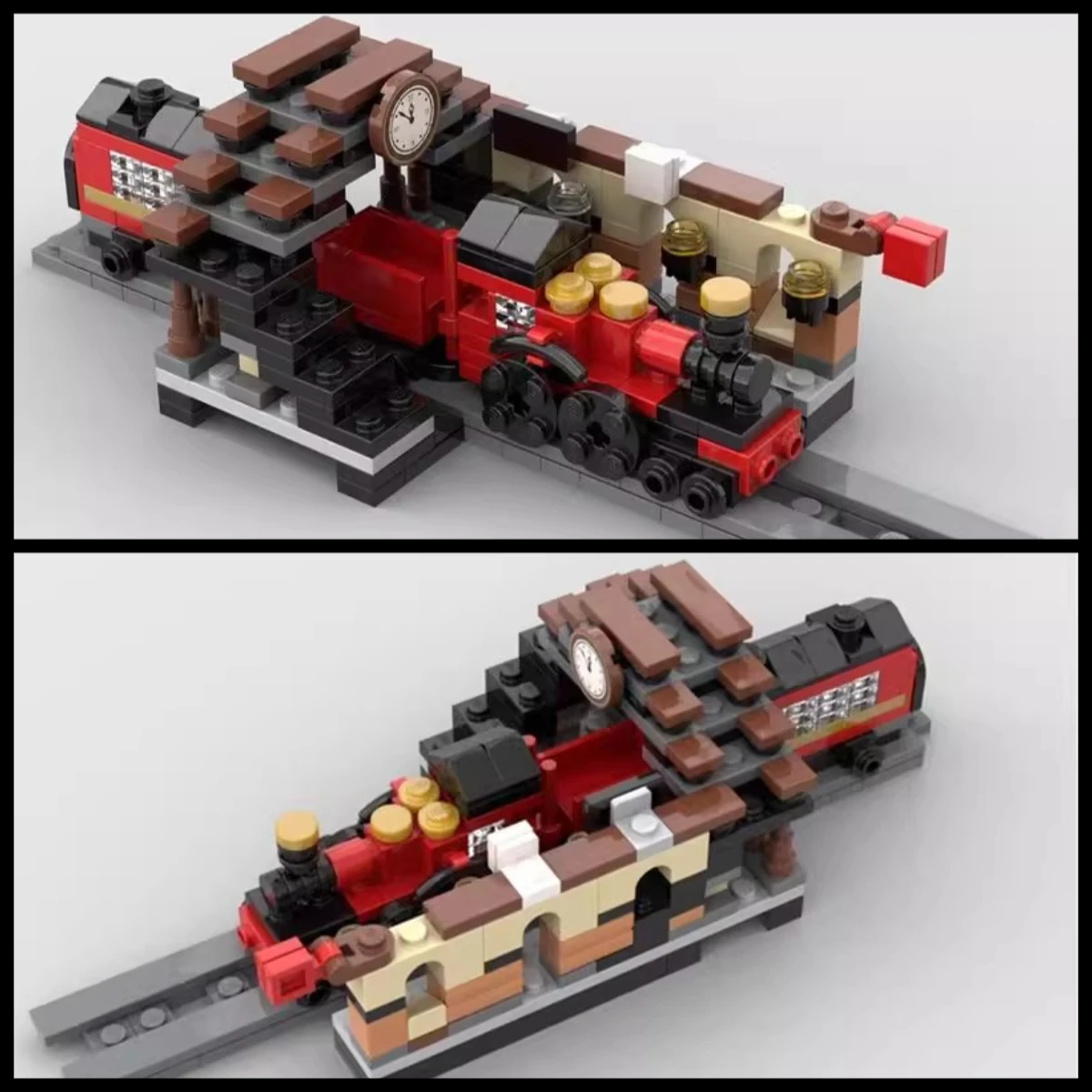 ستار فيلم ماجيك العمارة عرض الشارع أفق اللبنات MOC مدرسة كويدتش ملعب عنبر نموذج الاطفال اللعب هدية #3