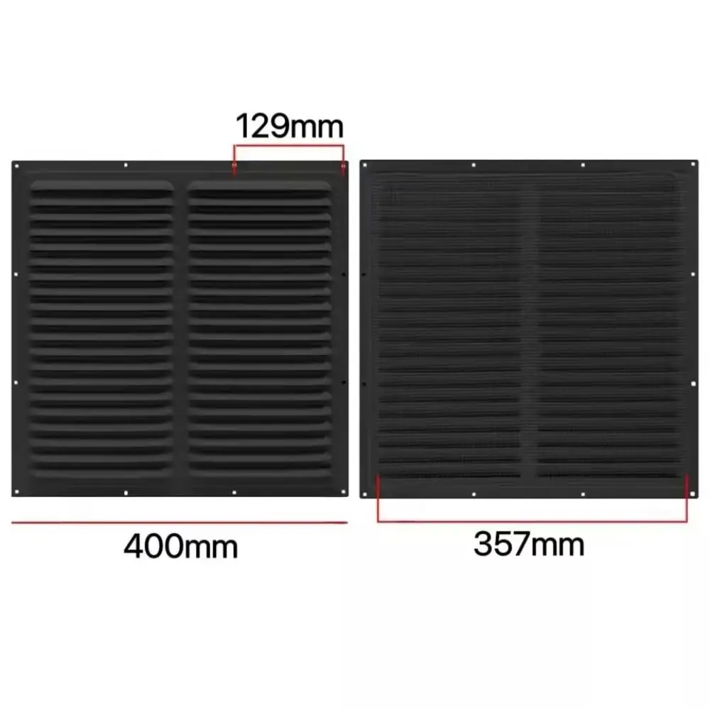 Aluminum Alloy Air Vent Grille Heating Cooling Vents Plate Air System Net Cover Screen Window Square Vent