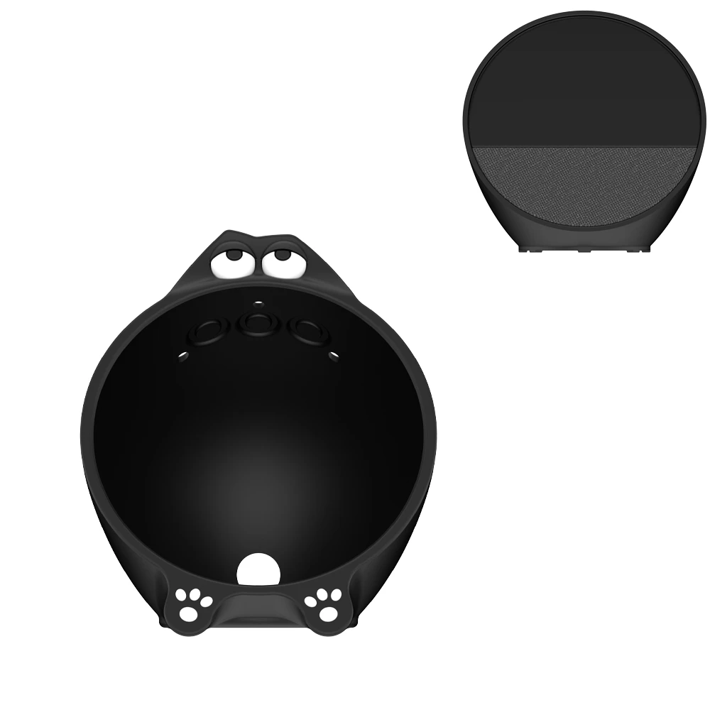 Funda de silicona para Amazon Echo Spot 2024, funda protectora portátil suave, impermeable y a prueba de polvo para accesorios de altavoz Echo Spot