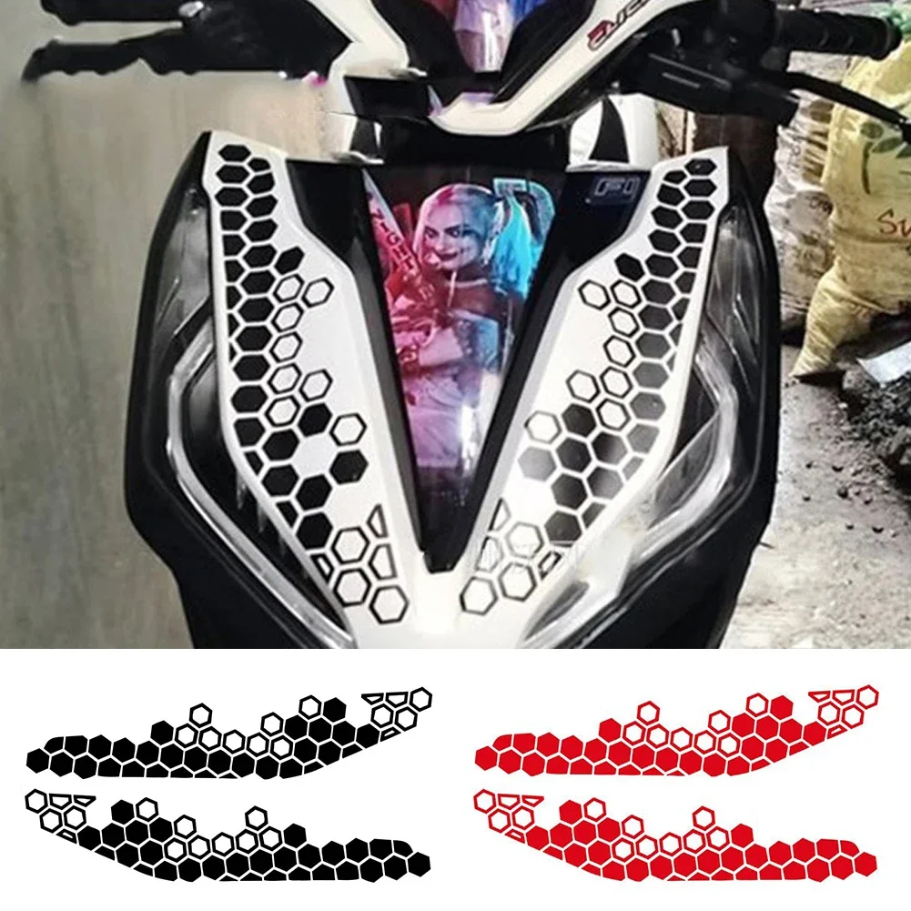 

2PCS Motor Front Fender Comb Vinyl Sticker Universal Style Motorcycle Body Decor Decal Comb Stickers