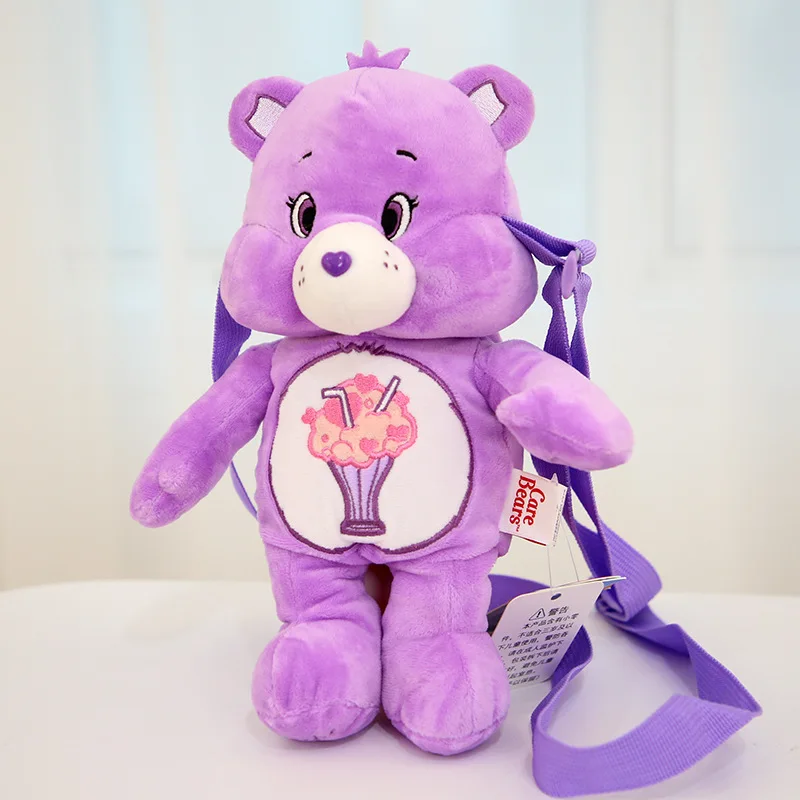 حقيبة كتف كرتونية على شكل دب للعناية بالفتيان والفتيات ، حقيبة ظهر صغيرة قطيفة ، دب كاواي ، حقائب مدرسية خارجية ، هدية عيد ميلاد