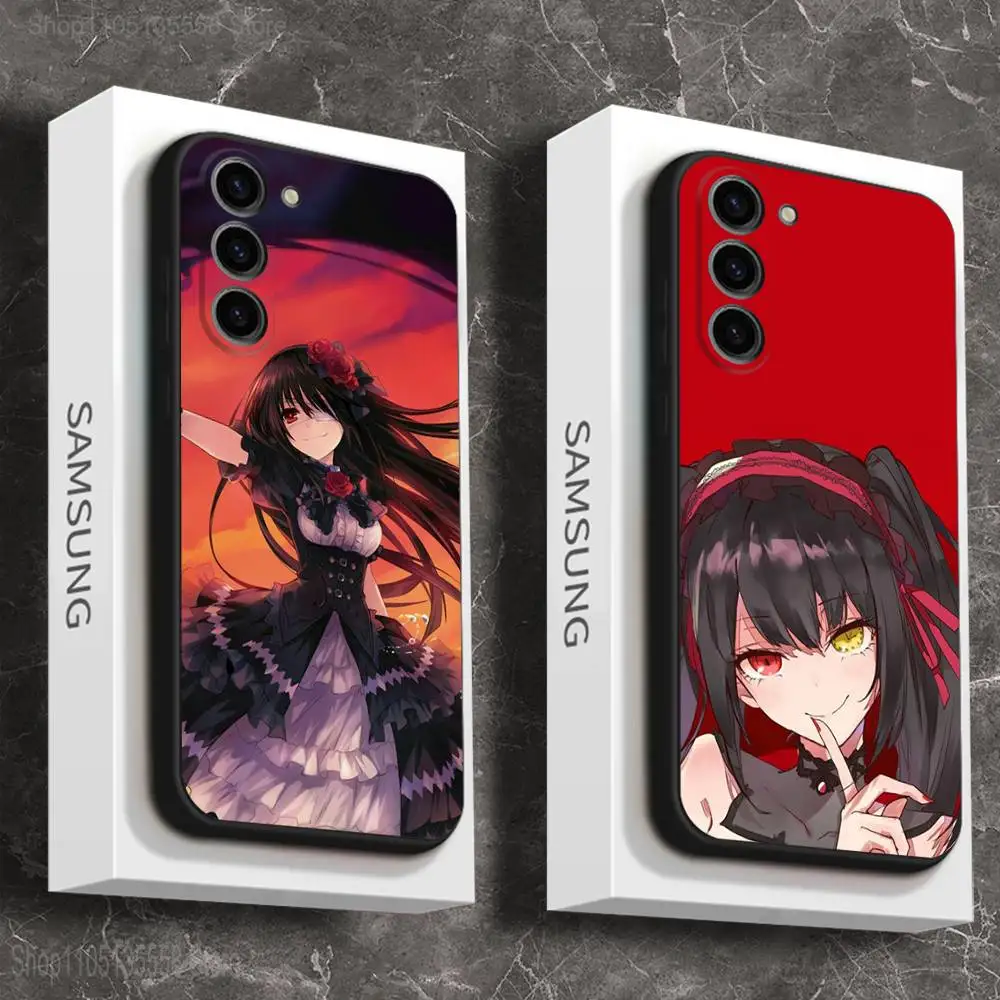 

Tokisaki K-Kurumi Phone Case For Samsung Galaxy A 91,80,73,72,71,53,52,51,22,5G Shockproof Soft Black Cover