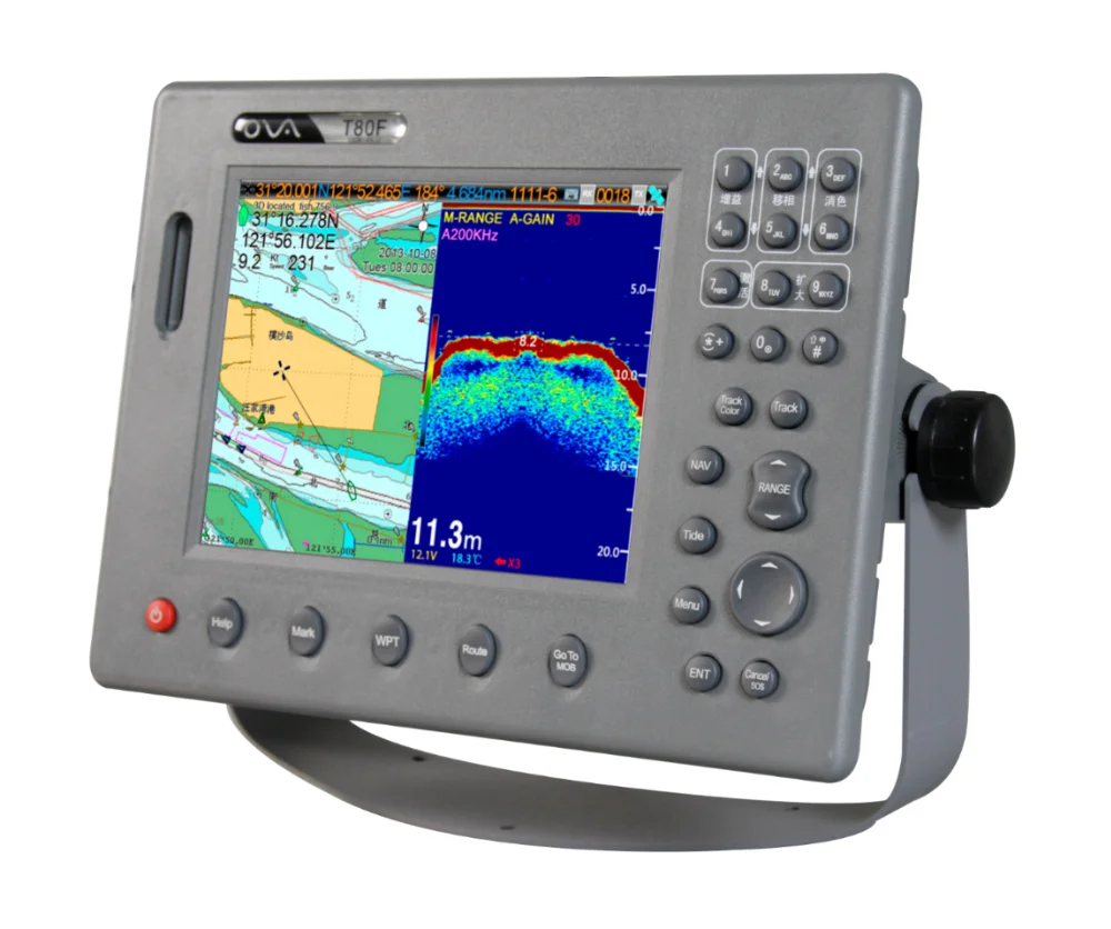 

8-дюймовый морской GPS-эхолот/эхолот, многофункциональный морской навигатор, GPS-эхолот