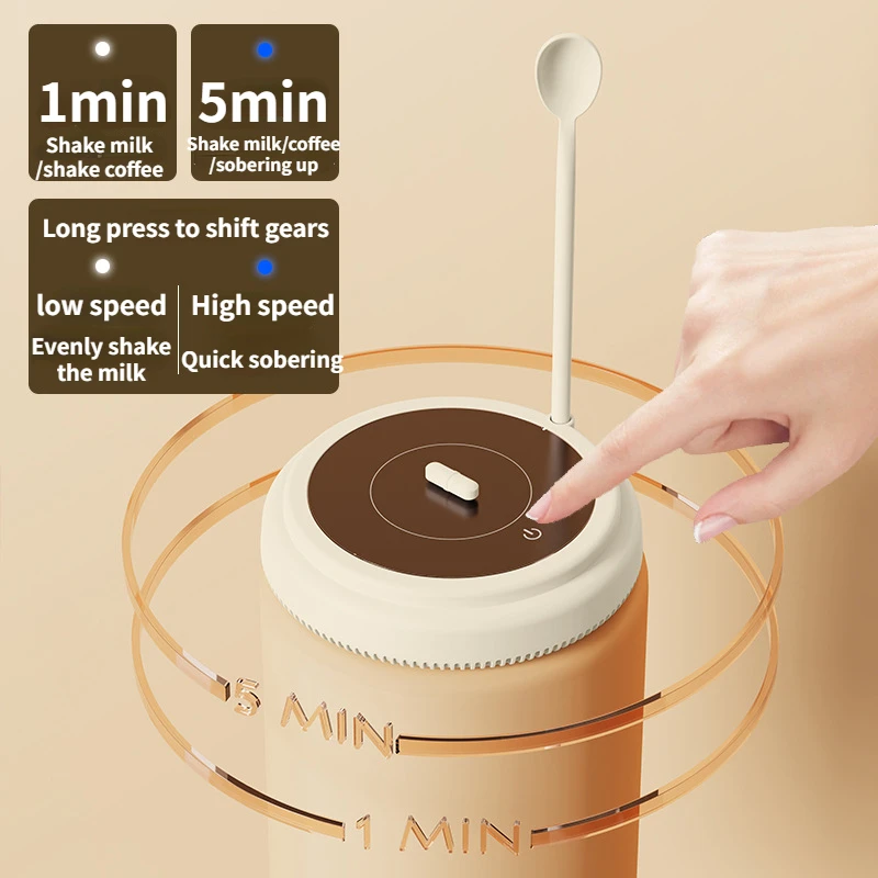 USB Magnetic levitation milk shaker Electric coffee mixing cup Intelligent Red Wine Awakening
