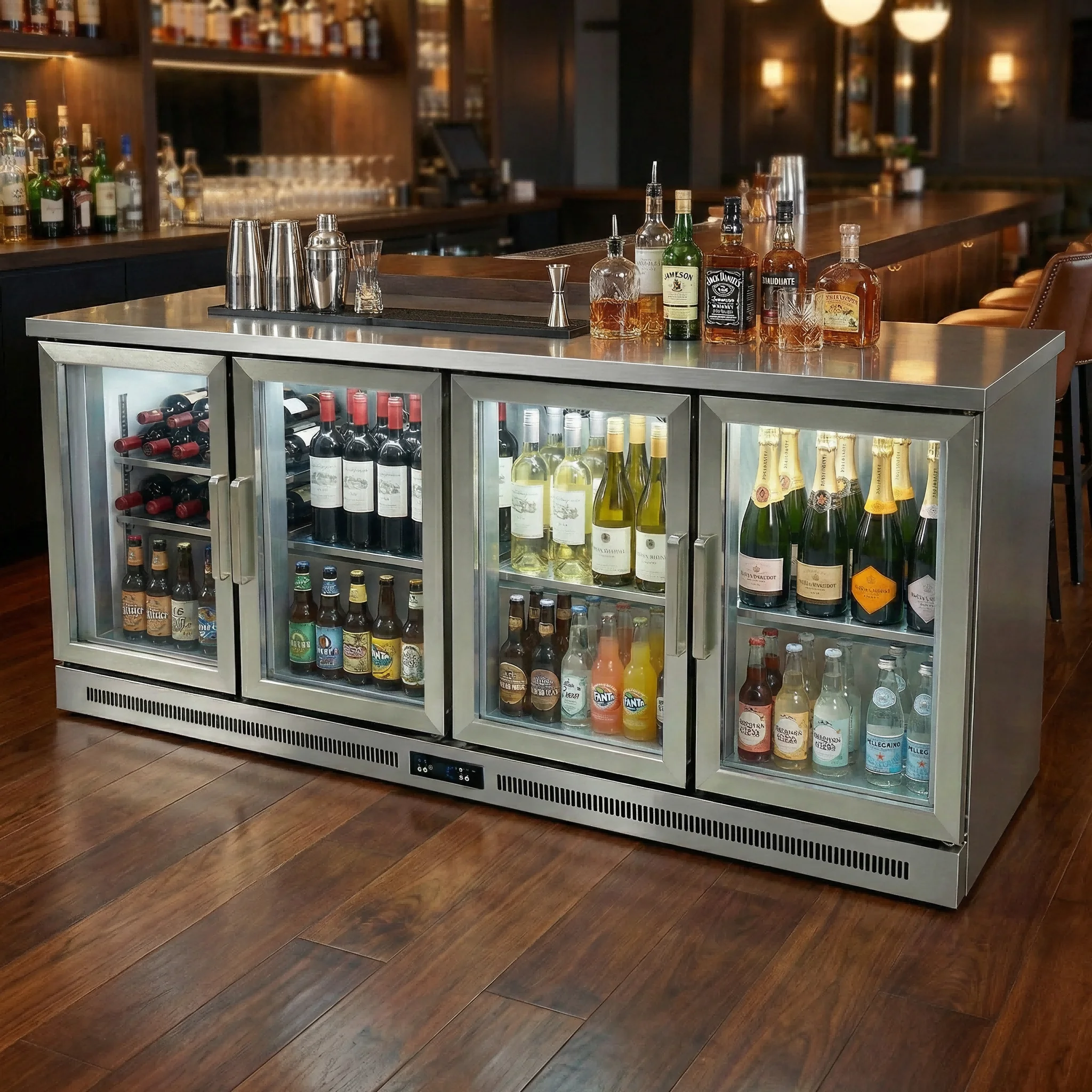 Коммерческий винный шкаф-бар, – обзор и цена Wine Beer Fridge Cabinet