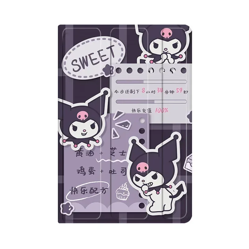 Sanrio Kuromi IPad Case For iPad Air 5 Case 2022 Air 4 2020 10.2 9th 8th Case for iPad Pro 11 12.9 Cute Anime Silicone Cover