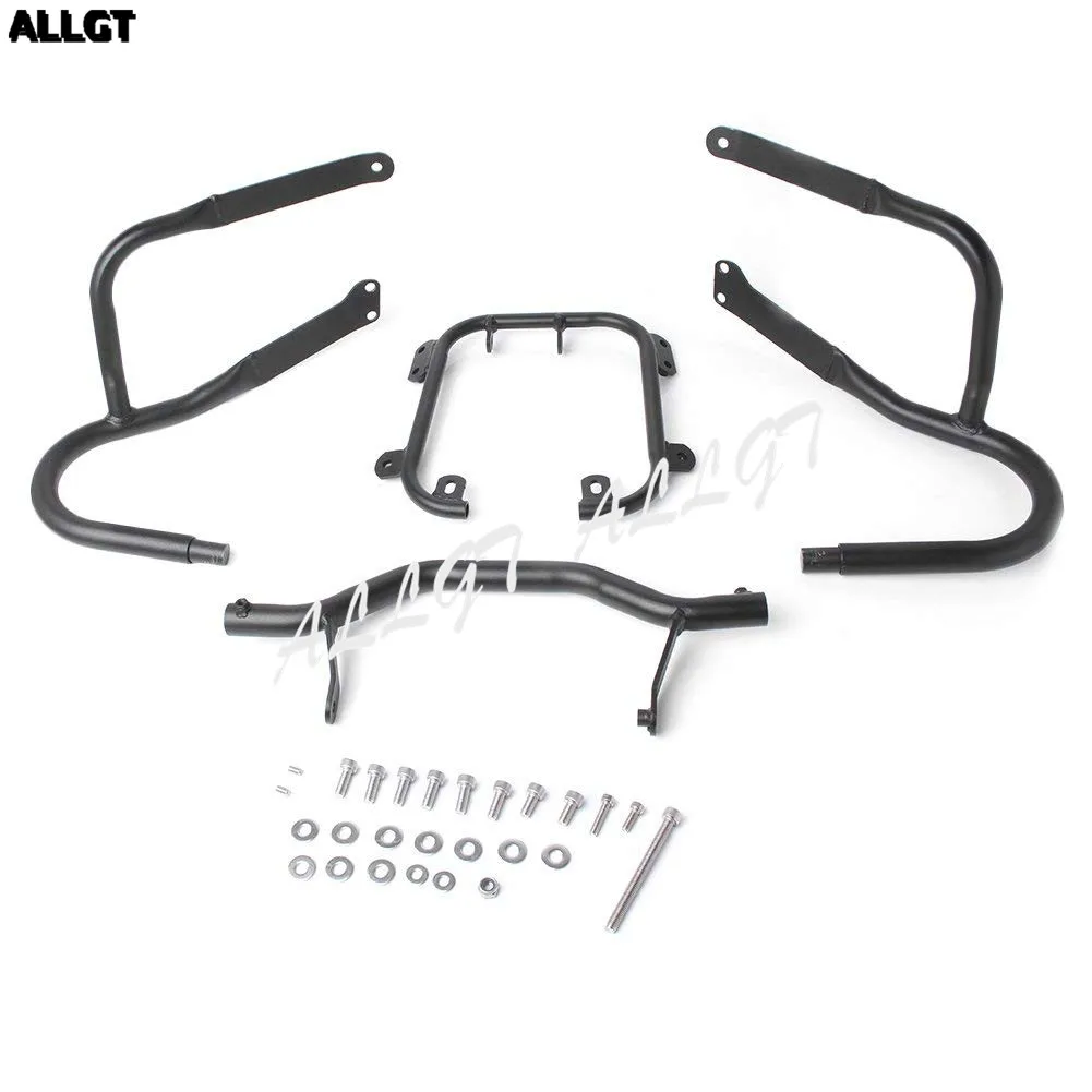 Black Motorcycle Front Highway Crash Bars Engine Protection Guards for BMW R1200RT 2005 2006 2007 2008 2009-2013