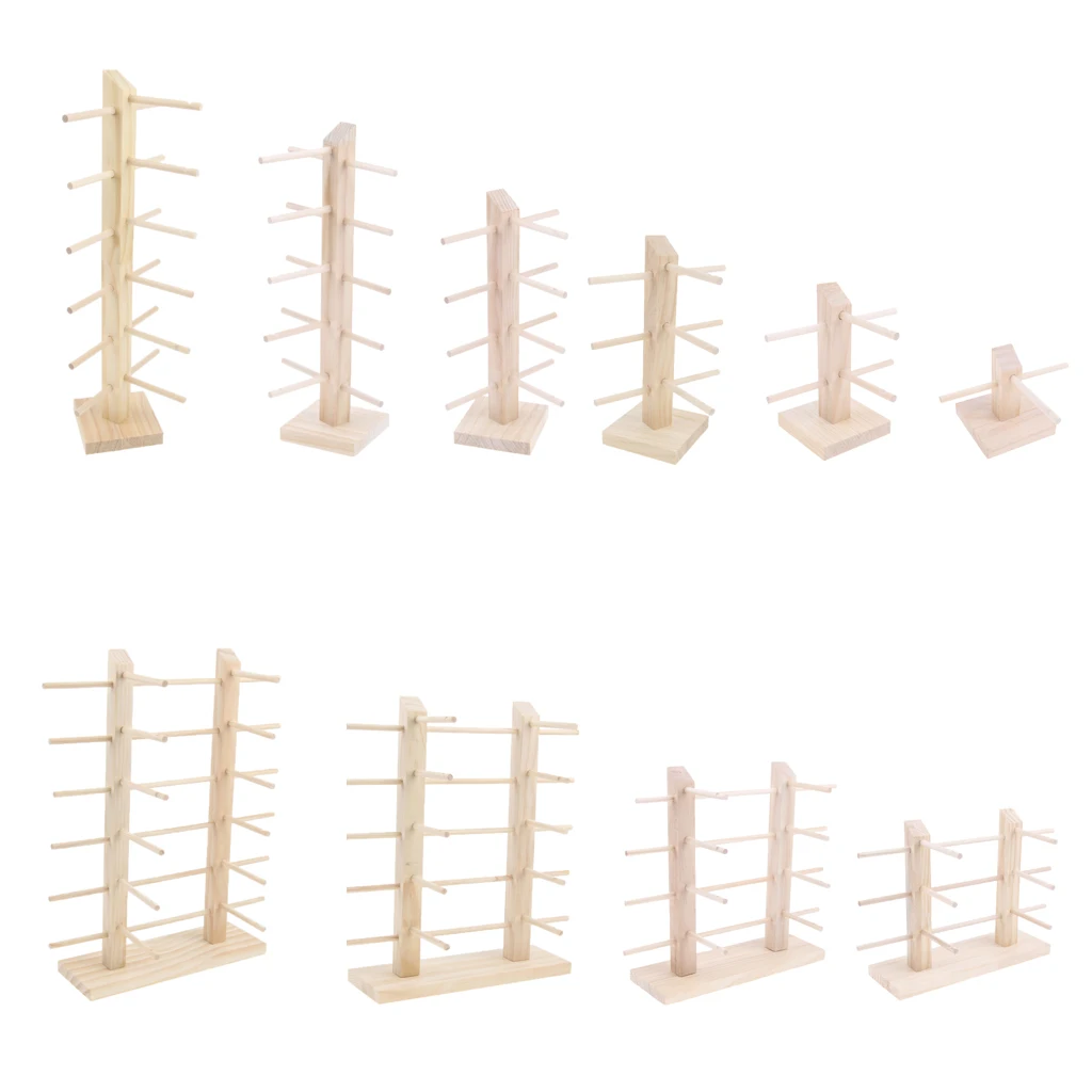 Natural Wood Glasses Display Case Sunglasses Holder Stand Eyewear Storage Organizer for Retail Store Use