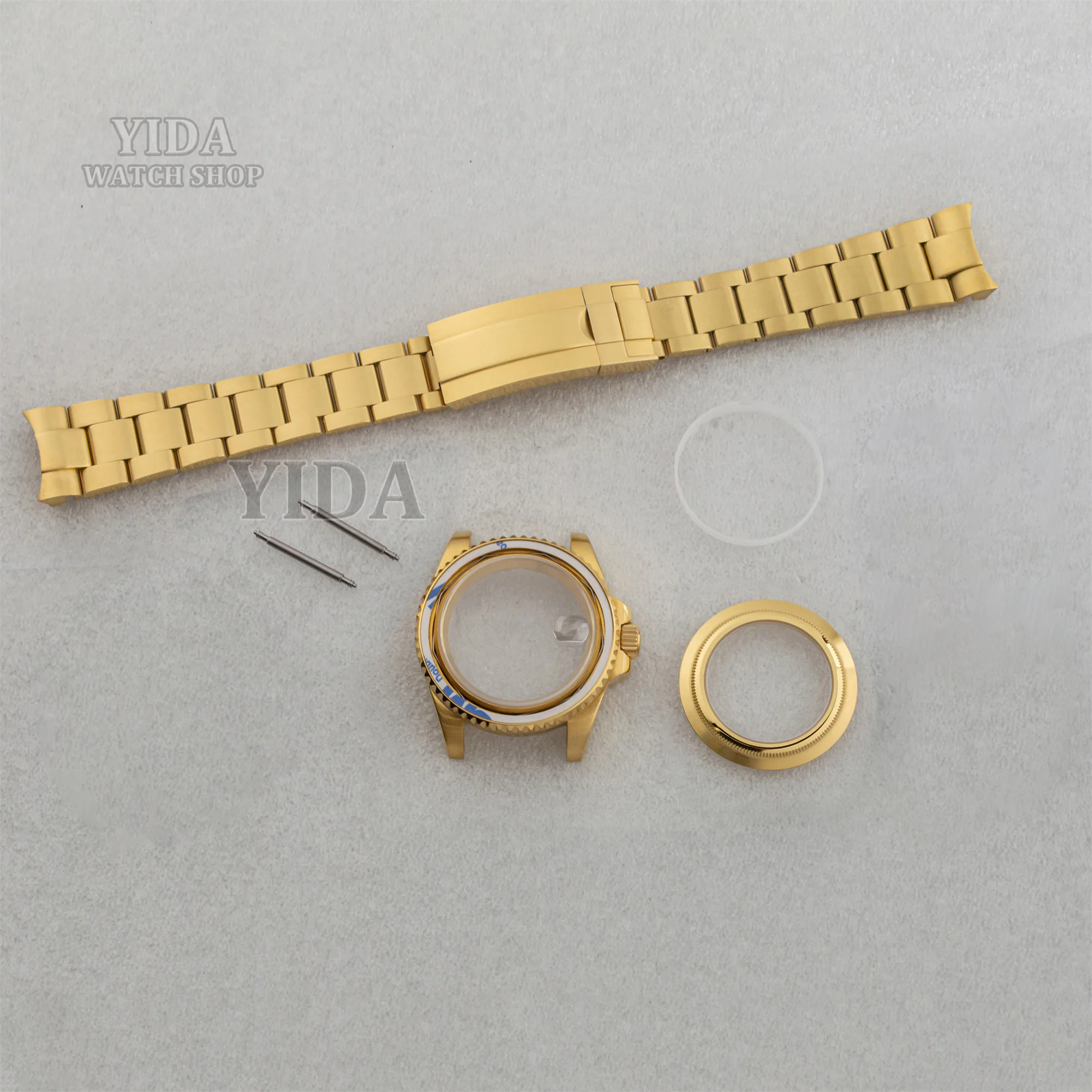 

40MM NH35 Modified Watch Case Stainless steel Strap Sapphire Glass For SUB GMT NH36 Mechanical Movement Accessories Replacement