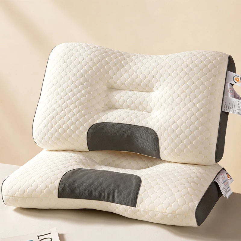 Multi Zone Cervical Support Pillow 3D Honeycomb Breathable Knitted Neck And Shoulder Pain Relief Comfortable Sleeping Pillow