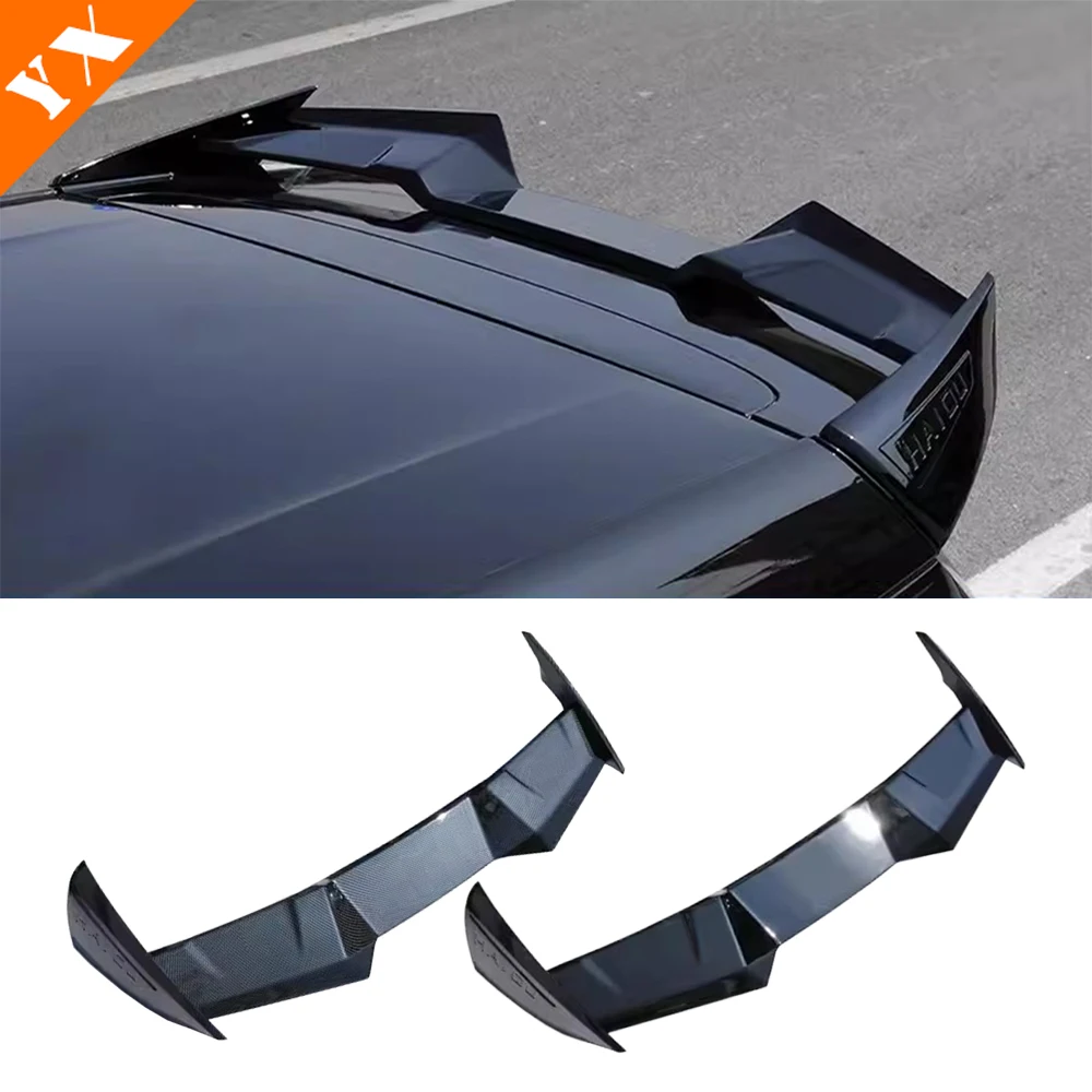 For BYD Seagull Accessories 2023 2024 Bright Black Carbon Car Sports Tail Wing Fixed Wind Reduces Air Resistance Roof Fixed Wing