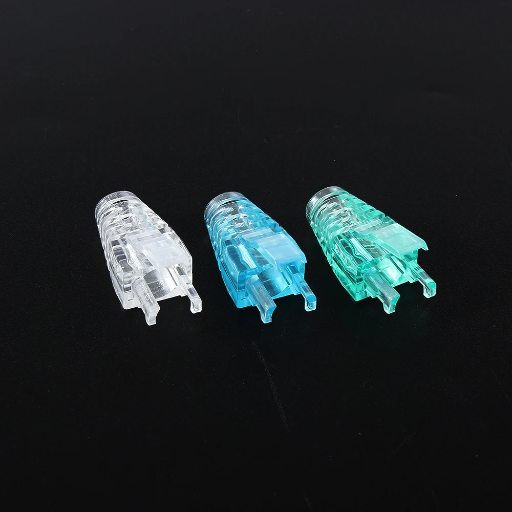 RJ-45-adaptador, capa protetora para ethernet, cabo de proteção, vários cores