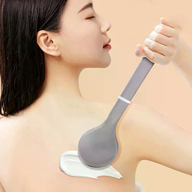 1Pcs Multi-Function Lotion Sunscreen Ointment Applicator Long Handle Body Cleaner Shower Brush Sunscreen Back Applicator