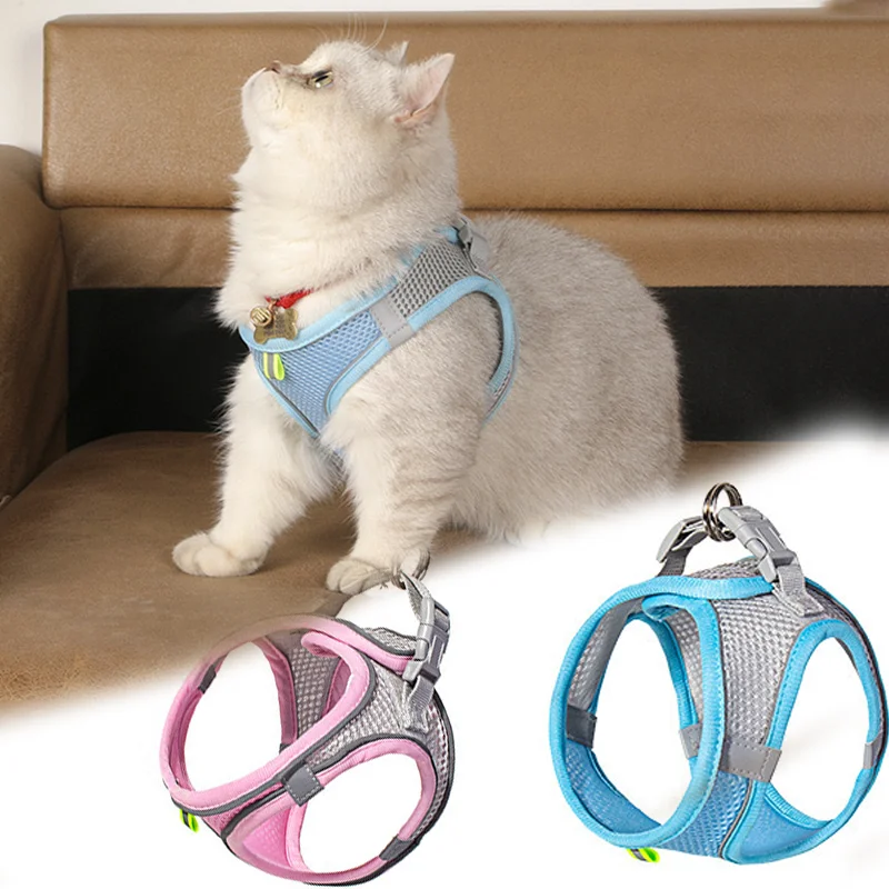 

Dog Harness for Small Dogs Adjustable Puppy Cat Harness Vest French Bulldog Chihuahua Pug Pet Outdoor Walking Collar Leash Set