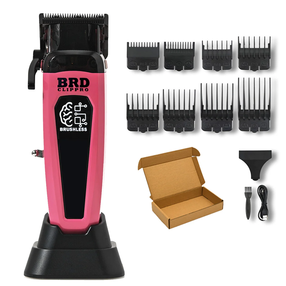 BRDCLIP 7500 RPM Borstelloze Motor Professionele Tondeuse Kapper Haar Snijmachine Kit Salon Tondeuse voor Mannen 106 078
