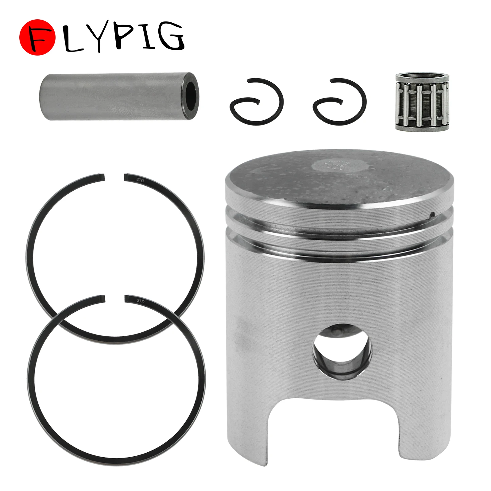 AliExpress FLYPIG 40mm Piston Ring Kit Gasket Wrist Pin Bearing Set for Yamaha PW50 PW 50 Y-Zinger Dirt Bike