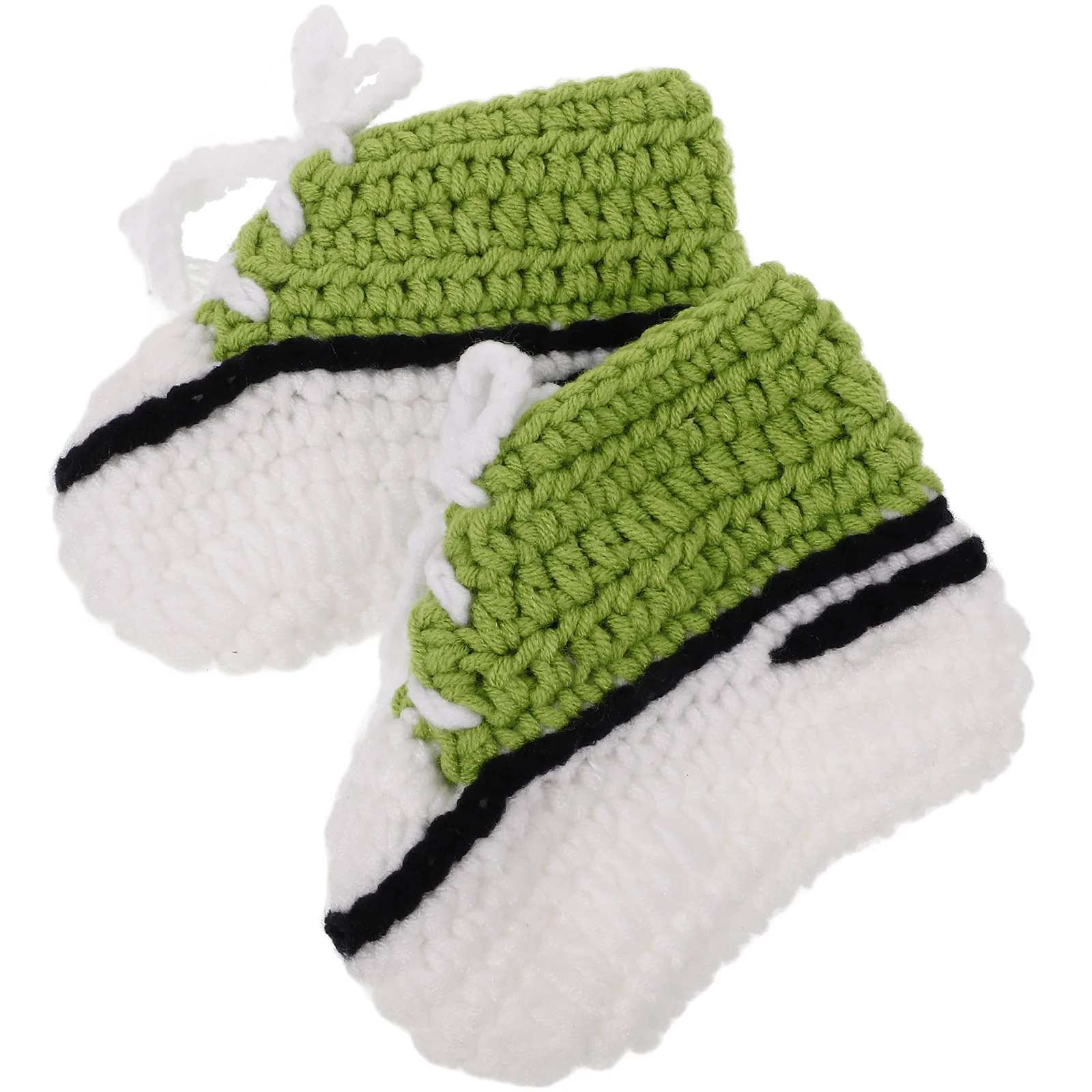 الأخضر 10 سنتيمتر الطفل الكروشيه الجوارب لينة محبوك أحذية للرضع 0-12 متر الدافئة تنفس رائعتين تصميم متماسكة حذاء طفل