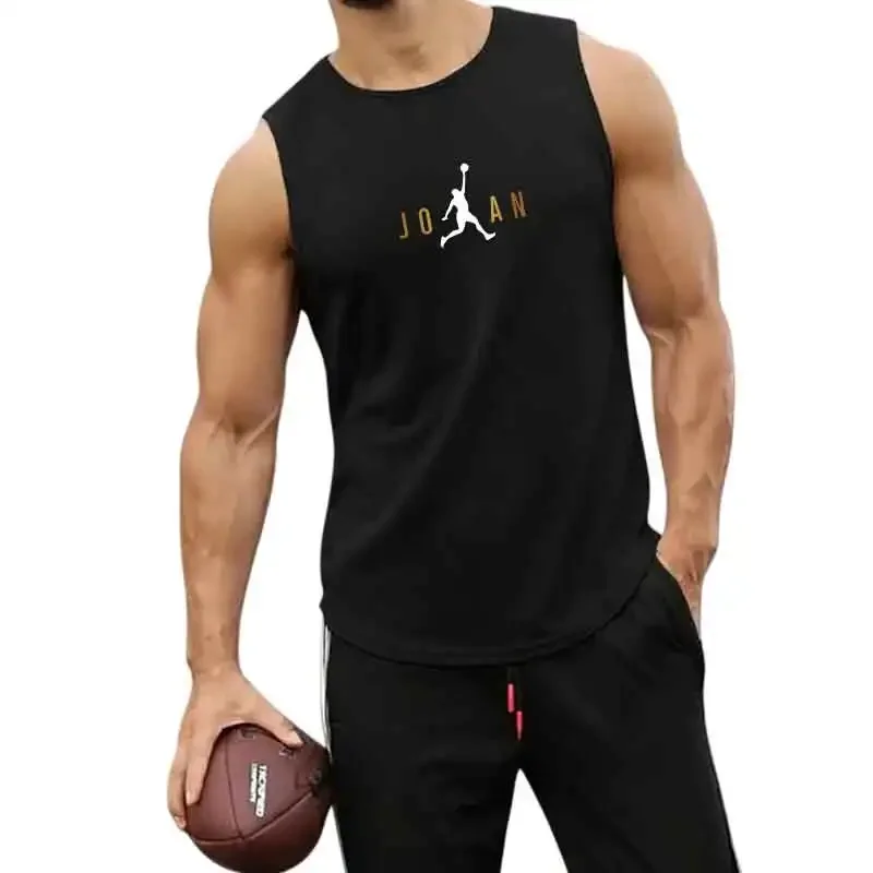 Summer Breathable Workout Muscle Singlets Gym Fitness Bodybuilding Running Tank Tops Loose Cotton Sleeveless Mens Sport T-shirts — купить у AliExpress WW
