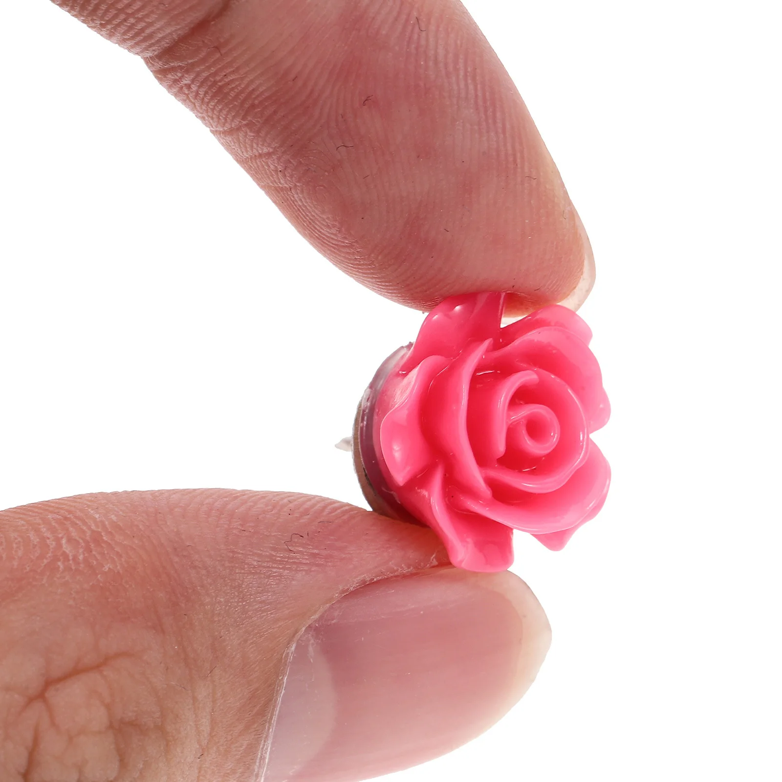 30Pcs Multi-Function Flower Push Pins Resin Rose Design Cute Thumbtacks for Maps Crafts Geography Lessons Display