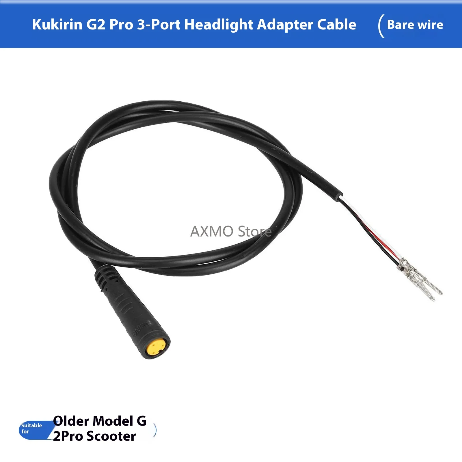 

Electric Scooter Headlight Adapter Cable 3 PIN for KUKIRIN G2 Pro Simple Installation Weather Resistant Cable E-Scooter Parts