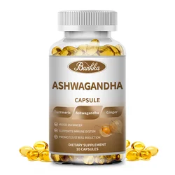 BUNKKA Ashwagandha 5000 mg Vegetarian Capsules Pure Ashwagandha Root Extract For Mood Stress Brain&Memory Blood Sugar Balance