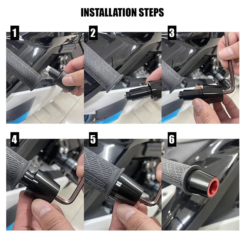 For YZFR1 R7 R1M R3 R6 R15 R25 R125 All Years Motorbike Accessories YZF Handlebar Grips End Handle Bar Cap End Plug r1 r6 r3